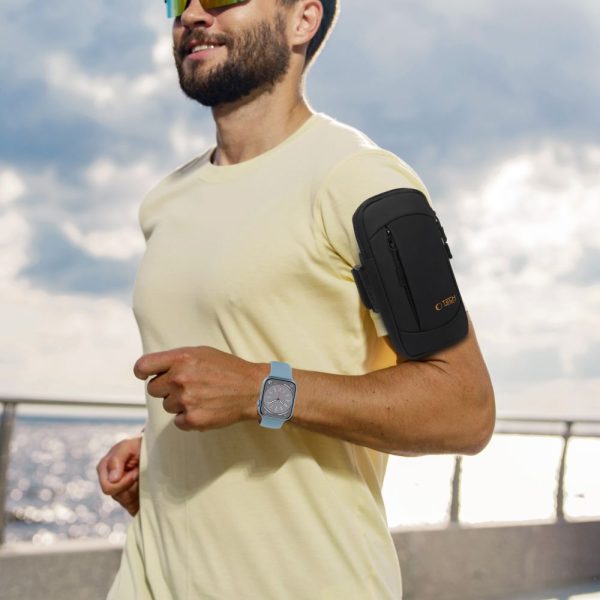TECH-PROTECT M6 UNIVERSAL SPORT ARMBAND BLACK/ORANGE - Image 8