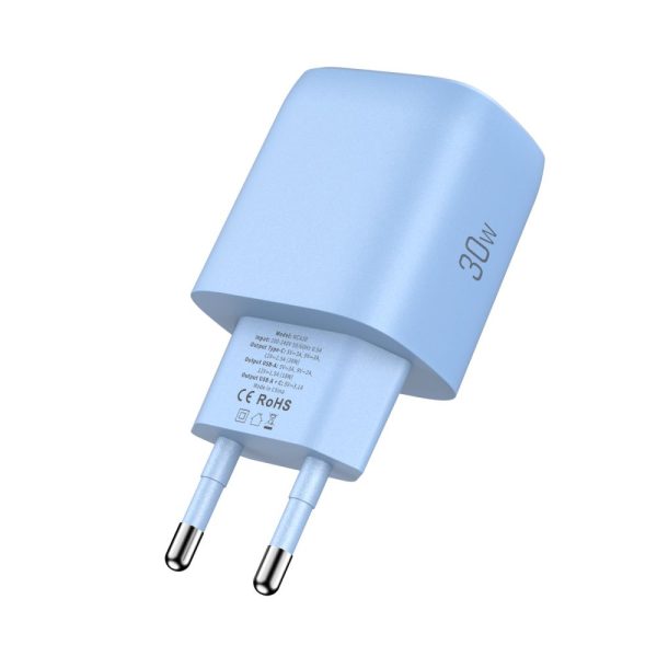 TECH-PROTECT NCA30 2-PORT NETWORK CHARGER PD 30W / QC3.0 BABY BLUE - Image 4