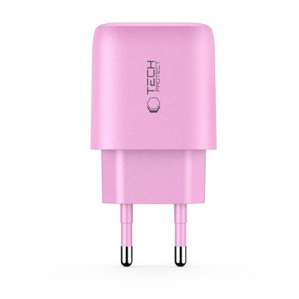 TECH-PROTECT NCA30 2-PORT NETWORK CHARGER PD 30W / QC3.0 BABY PINK - Image 3
