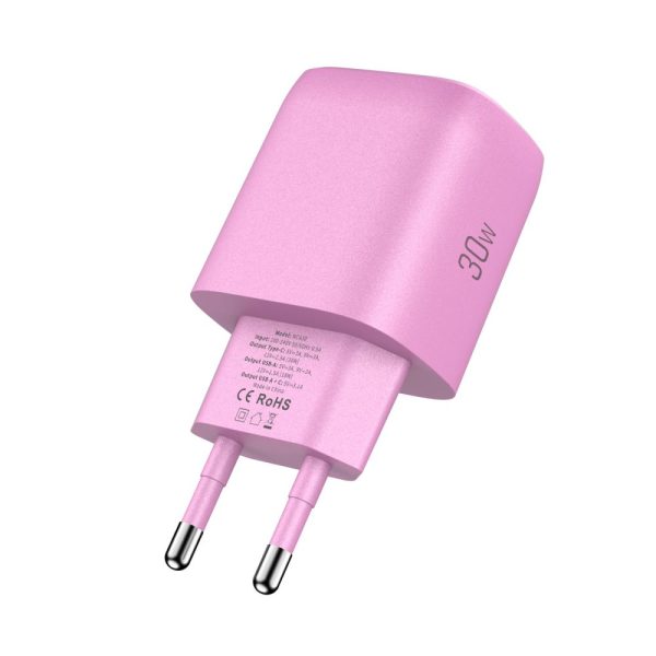 TECH-PROTECT NCA30 2-PORT NETWORK CHARGER PD 30W / QC3.0 BABY PINK - Image 4