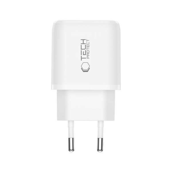 TECH-PROTECT NCA30 2-PORT NETWORK CHARGER PD 30W / QC3.0 WHITE - Image 3