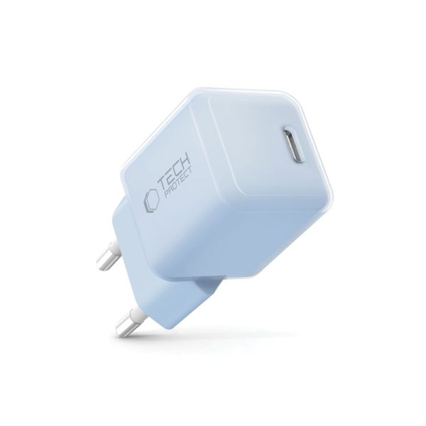 TECH-PROTECT NCM25 1-PORT NETWORK CHARGER PD 25W BABY BLUE - Image 2