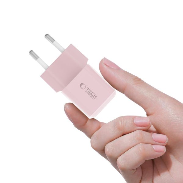 TECH-PROTECT NCM25 1-PORT NETWORK CHARGER PD 25W BABY PINK - Image 5