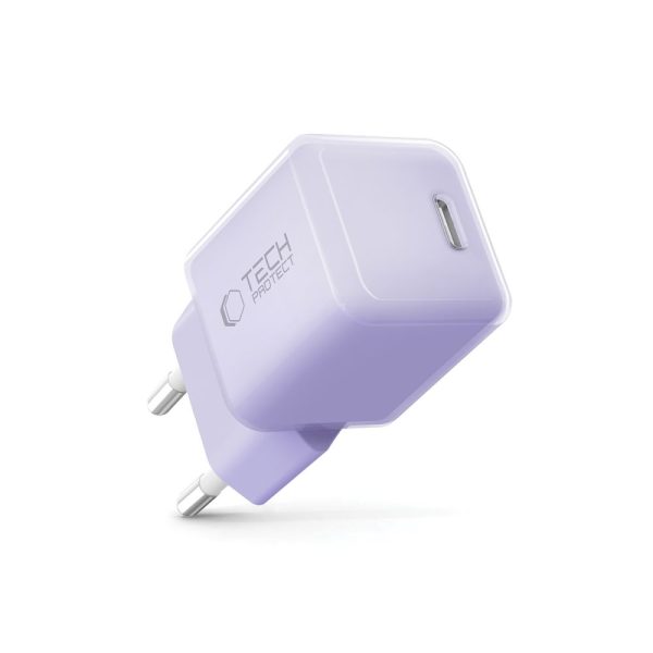 TECH-PROTECT NCM25 1-PORT NETWORK CHARGER PD 25W BABY PURPLE - Image 2