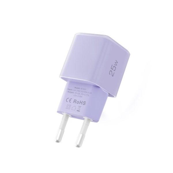 TECH-PROTECT NCM25 1-PORT NETWORK CHARGER PD 25W BABY PURPLE - Image 4
