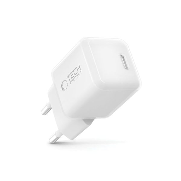 TECH-PROTECT NCM25 1-PORT NETWORK CHARGER PD 25W WHITE - Image 2