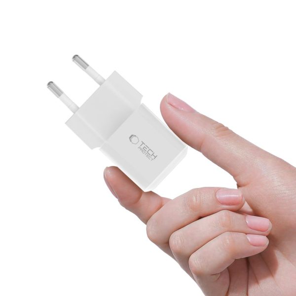 TECH-PROTECT NCM25 1-PORT NETWORK CHARGER PD 25W WHITE - Image 5