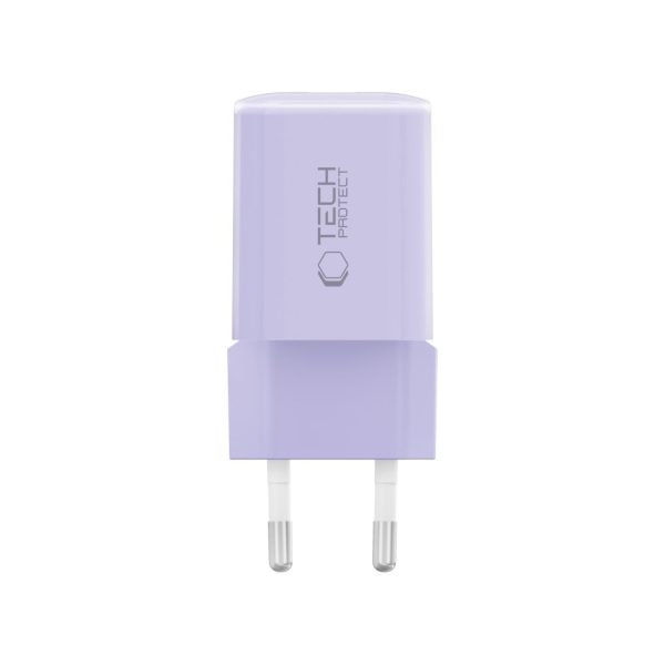 TECH-PROTECT NCM33 2-PORT NETWORK CHARGER PD 33W / QC3.0 BABY PURPLE - Image 3