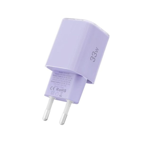 TECH-PROTECT NCM33 2-PORT NETWORK CHARGER PD 33W / QC3.0 BABY PURPLE - Image 4