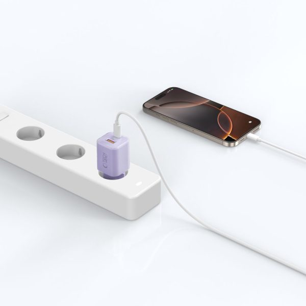 TECH-PROTECT NCM33 2-PORT NETWORK CHARGER PD 33W / QC3.0 BABY PURPLE - Image 6