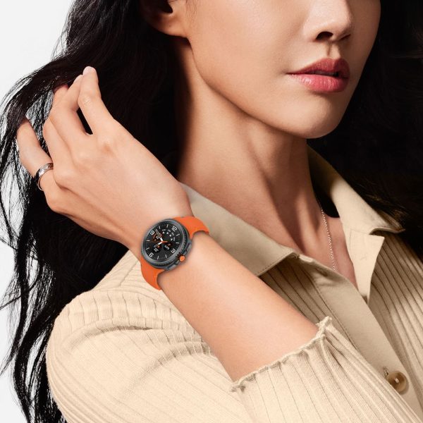 TECH-PROTECT SILICONE SAMSUNG GALAXY WATCH 8/CLASSIC (40/44/46 MM) SUNBURST ORANGE - Image 4