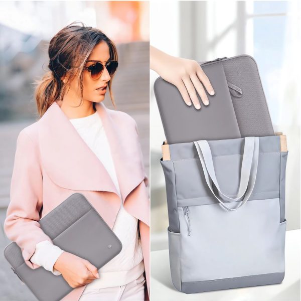 TECH-PROTECT SLEEVE LAPTOP 13-14 CRAYON GREY - Image 13
