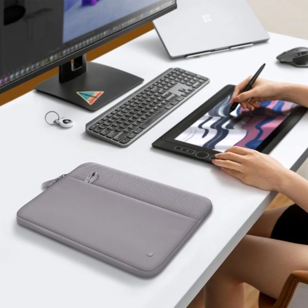 TECH-PROTECT SLEEVE LAPTOP 13-14 CRAYON GREY - Image 8
