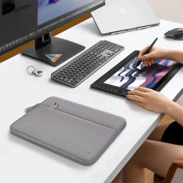 TECH-PROTECT SLEEVE LAPTOP 15-16 CRAYON GREY - Image 8