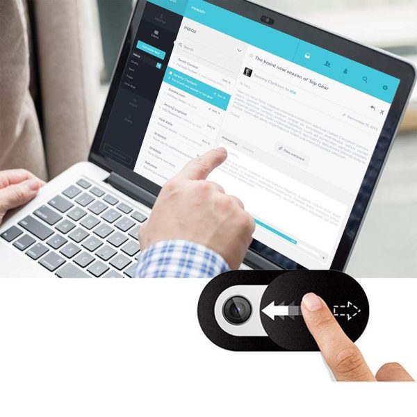 TECH-PROTECT CAM FIT+ 3-PACK LAPTOP WEBCAM COVER BLACK - Image 2