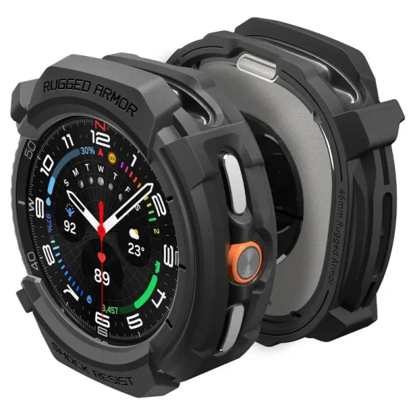 Spigen Rugged Armor Matte Black-Samsung Galaxy Watch 8 Classic 46mm (ACS10012)