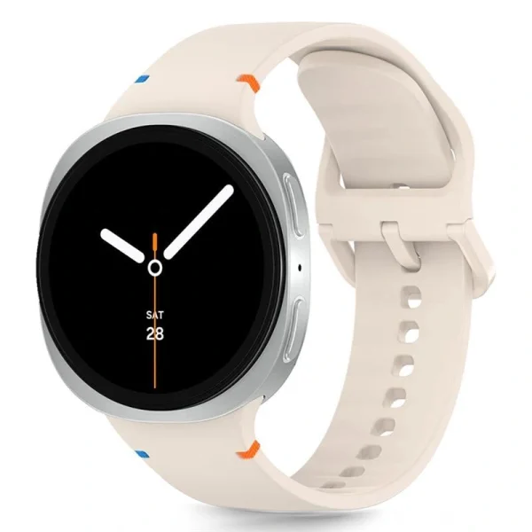 TECH-PROTECT SILICONE SAMSUNG GALAXY WATCH 8/CLASSIC (40/44/46 MM) STARLIGHT