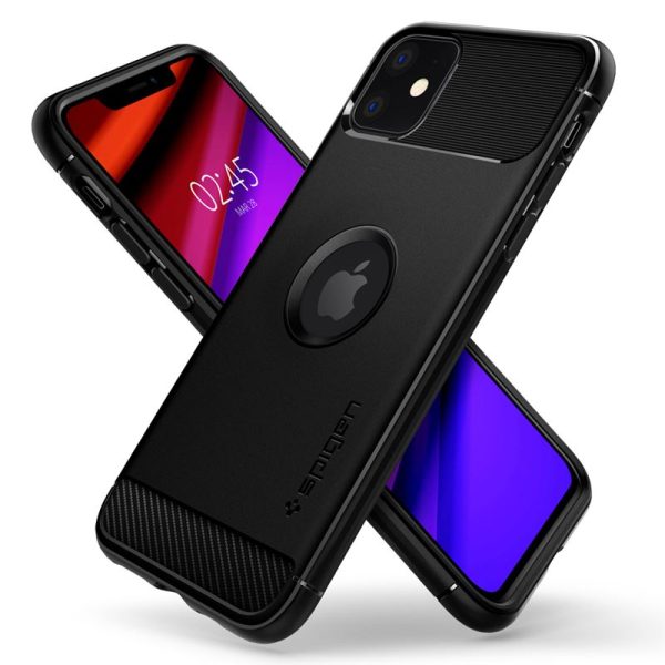 Spigen Rugged Armor Case Black for Apple iPhone 11 (076CS27183) - Image 13