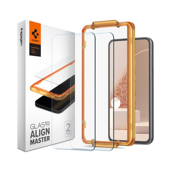 Spigen Glass tR AlignMaster 2 Pack - Samsung Galaxy S23 FE