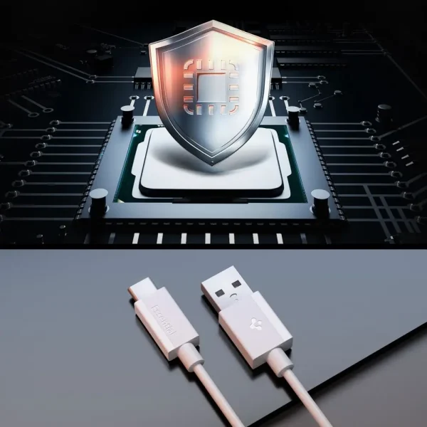 Spigen Essential USB A to USB C 60W Cable White EB6010AC (ACA08715) - Image 6