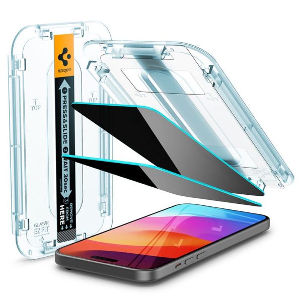 Spigen Glass tR EZ Fit (Privacy) 2 Pack