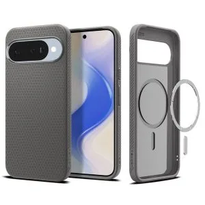Γκρι θήκη TPU Spigen Liquid Air MagSafe με γεωμετρικό μοτίβο για Google Pixel 10 και Pixel 10 Pro