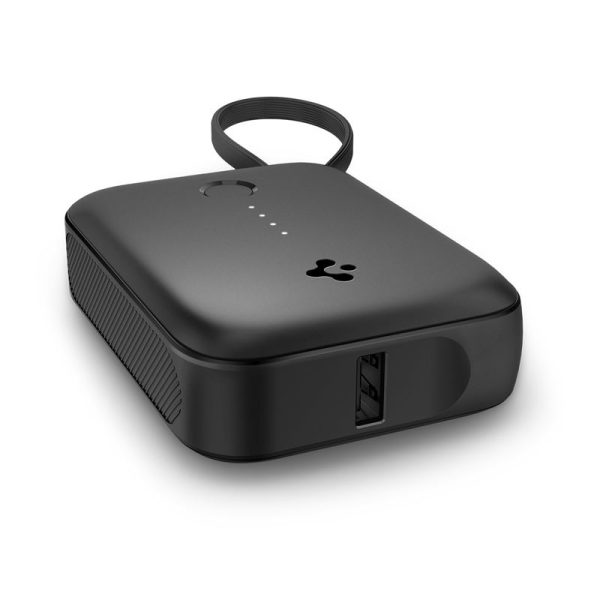 Spigen Essential 10000 mAh 30W Power Bank (Built in Cable) black EA3010BT (ABA09023) - Image 8