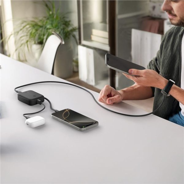 Spigen Essential 10000 mAh 30W Power Bank (Built in Cable) black EA3010BT (ABA09023) - Image 10
