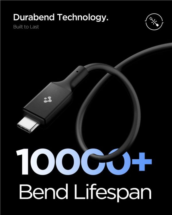 Spigen Essential USB C to USB C 100W Cable Black EB10010CC (ACA09459) - Image 5