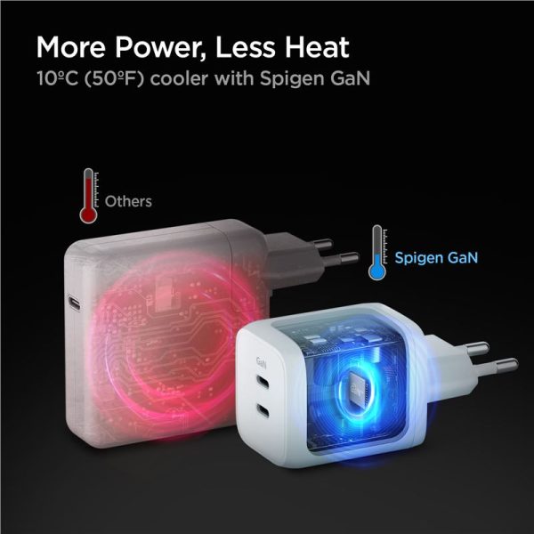 Spigen PE2106EU PowerArc Charger PD65W White (ACH03720) - Image 14