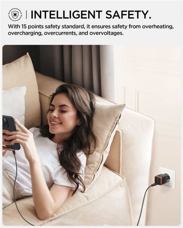 Spigen EE301EU Wall Charger ArcStation Essential 30W Black(ACH08448) - Image 13