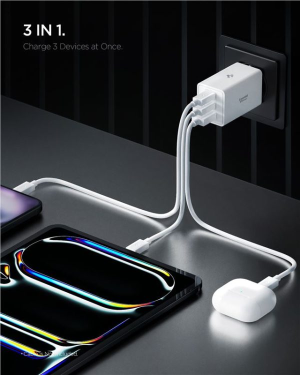 Spigen Essential 67W Wall Charger EE673EU white (ACH08710) - Image 11