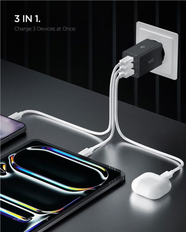 Spigen Essential 67W Wall Charger EE673EU black (ACH09458) - Image 3