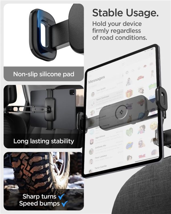 SPIGEN ONETAP UTS45 UNIVERSAL HEADREST CAR MOUNT BLACK (ACP05862) - Image 21