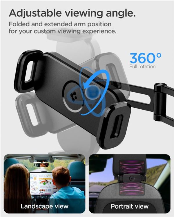SPIGEN ONETAP UTS45 UNIVERSAL HEADREST CAR MOUNT BLACK (ACP05862) - Image 22
