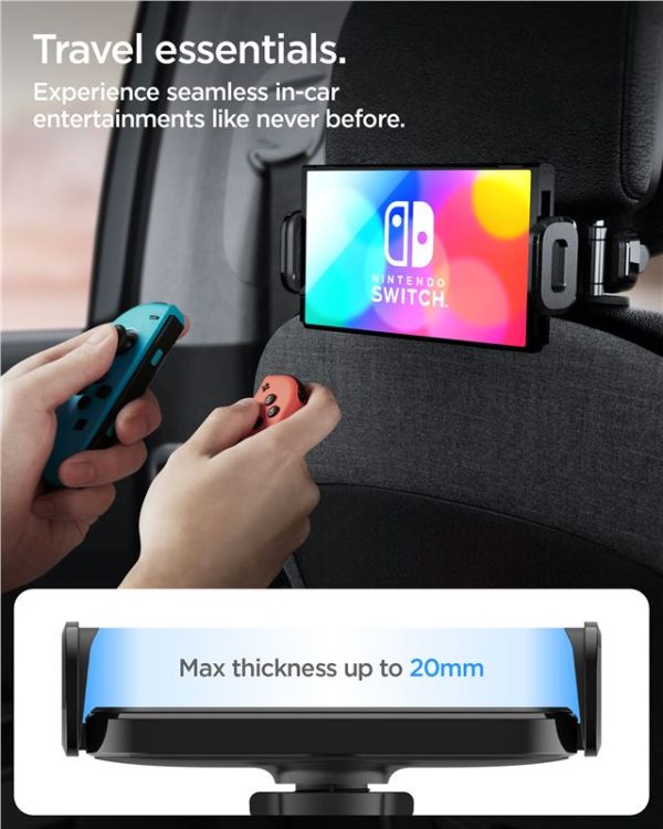 SPIGEN ONETAP UTS45 UNIVERSAL HEADREST CAR MOUNT BLACK (ACP05862) - Image 23