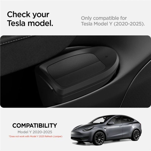 Spigen Tesla Car Trash Can black - Tesla Model Y (ACP09183) - Image 3