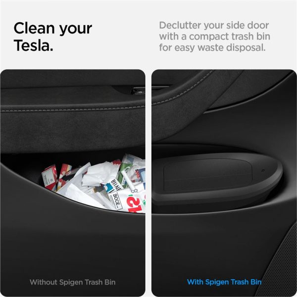 Spigen Tesla Car Trash Can black - Tesla Model Y (ACP09183) - Image 5