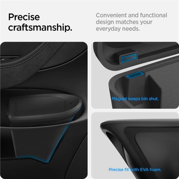 Spigen Tesla Car Trash Can black - Tesla Model Y (ACP09183) - Image 7
