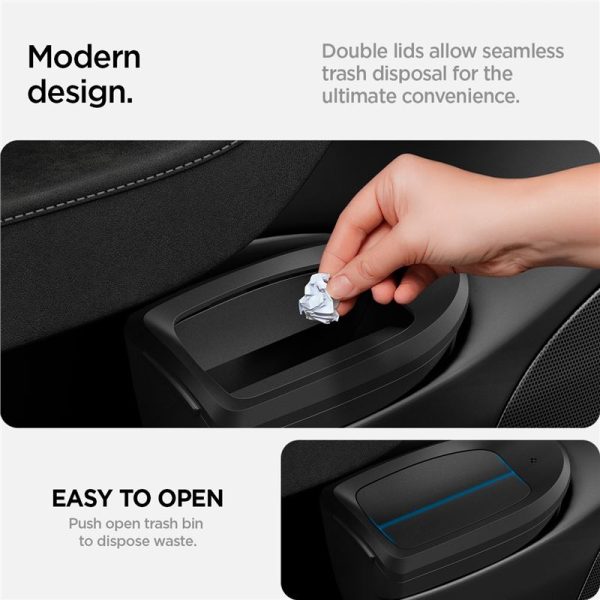Spigen Tesla Car Trash Can black - Tesla Model Y (ACP09183) - Image 8