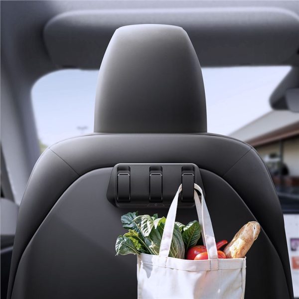 Spigen Tesla Car Seat Hook Holder black - Tesla Model Y/3 (ACP09201) - Image 10