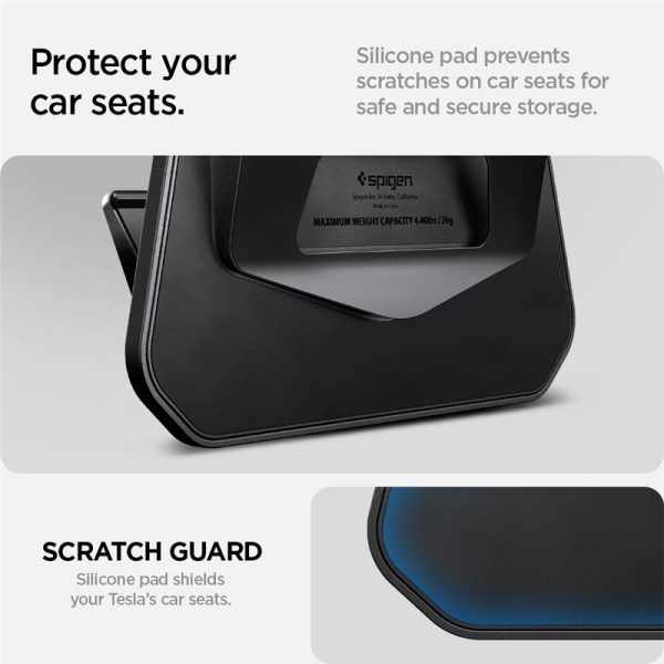 Spigen Tesla Car Seat Hook Holder black - Tesla Model Y/3 (ACP09201) - Image 16
