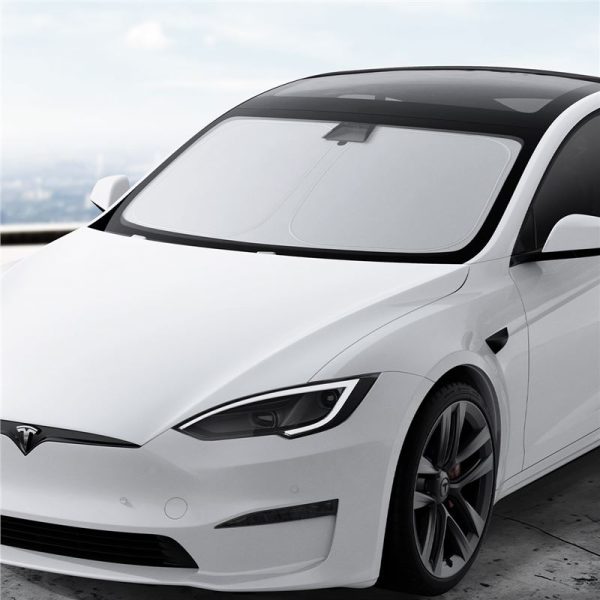 Spigen Tesla Car Front Windshield Sunshade black - Tesla Model S (ACP09305) - Image 12