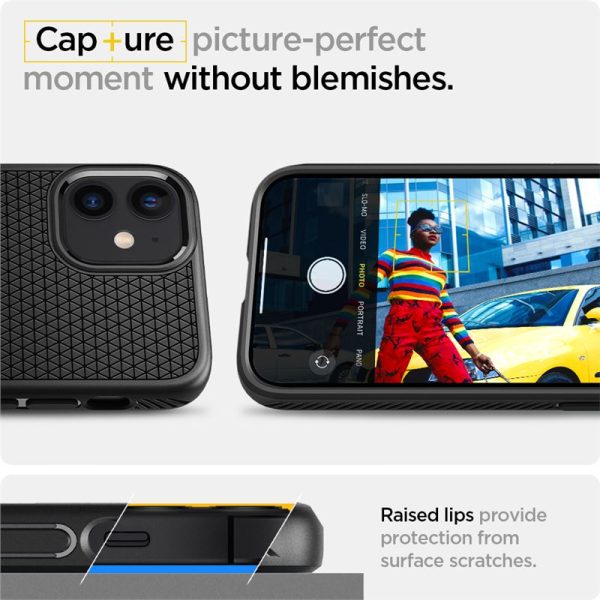 Spigen Liquid Air Case Black for Apple iPhone 12 mini (ACS01744) - Image 18