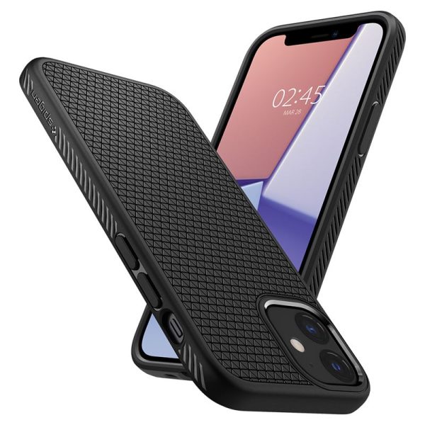 Spigen Liquid Air Case Black for Apple iPhone 12 mini (ACS01744) - Image 26
