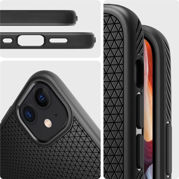 Spigen Liquid Air Case Black for Apple iPhone 12 mini (ACS01744) - Image 27