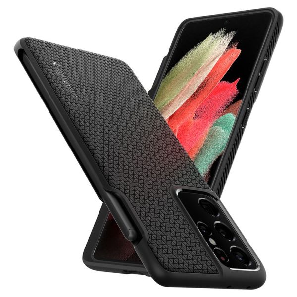 Θήκη Spigen Liquid Air (Pen Edition) Black - Samsung Galaxy S21 Ultra (ACS02831) - Image 10
