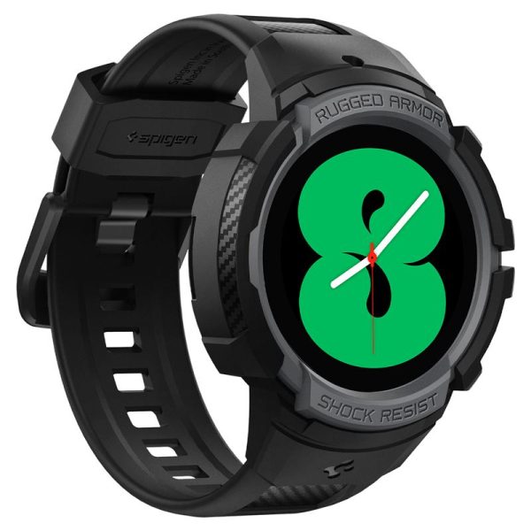 Spigen Case Rugged Armor Pro Charcoal Grey-Samsung Galaxy Watch 4/5 40mm (ACS03165) - Image 16