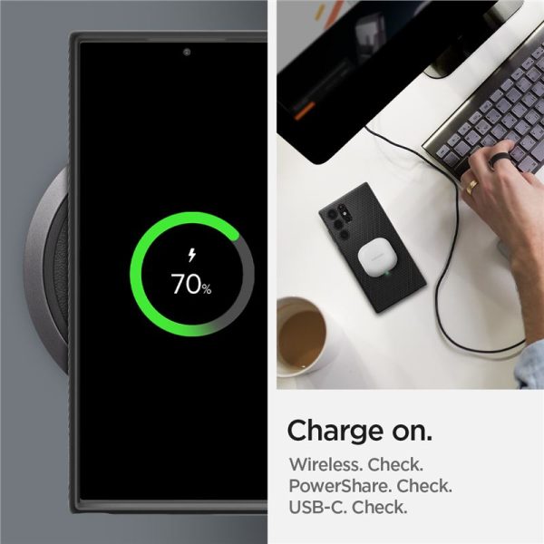 Θήκη Spigen Liquid Air Matte Black - Samsung Galaxy S22 Ultra 5G (ACS03915) - Image 18