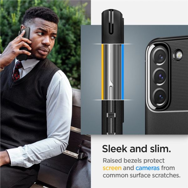 Θήκη Spigen Rugged Armor Matte Black - Samsung Galaxy S22 5G (ACS03986) - Image 18